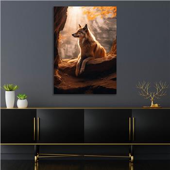 Dikey Doğa Temalı Cam Tablo 441