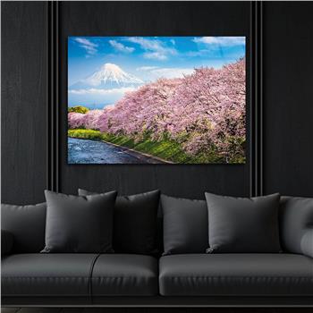 Thema Natur auf bedrucktem Glas