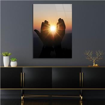 DUA EDEN ELLER GÖRSELLİ CAM TABLO