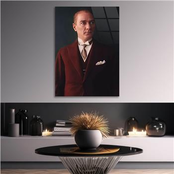 Dikey VatanTemalı Cam Tablo 196