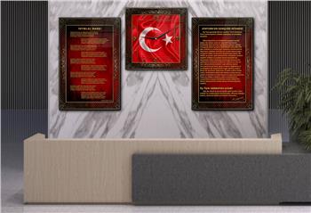 Vatan Temalı Saatli Set 054