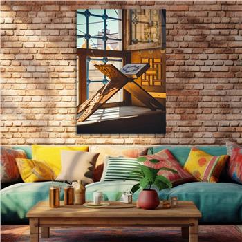 Dikey Dini Temalı Cam Tablo 251