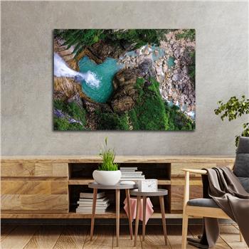 Thema Natur auf bedrucktem Glas