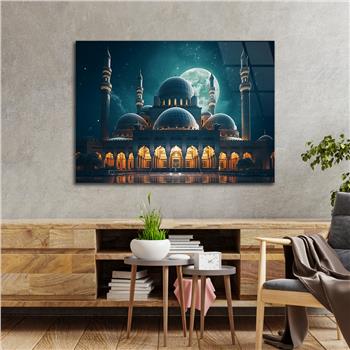 Yatay Dini Temalı Cam Tablo 191