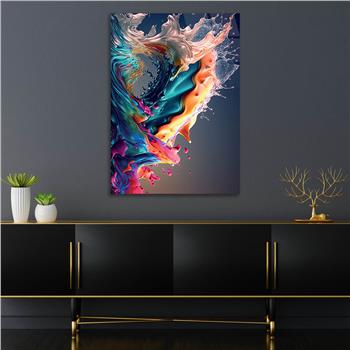 Kunst Thema auf bedrucktem Glas