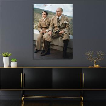 Dikey VatanTemalı Cam Tablo 261