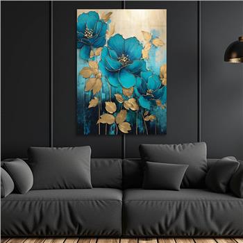 Dikey Sanat Temalı Cam Tablo 316