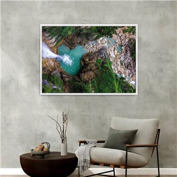 Aluminium Omlijste Natuur Thema Geharde Glasschilderij 152