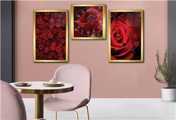 Ensemble de Tableaux et d’orloge 2 pièces sur le thème de l’art