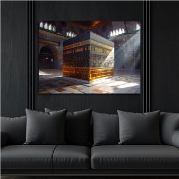 Yatay Dini Temalı Cam Tablo 196