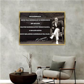 Aluminum-Framed National-Themed Tempered Glass Wall Art 039