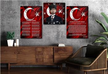 Vatan Temalı Saatli Set 045