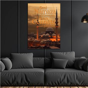 Dikey Dini Temalı Cam Tablo 299