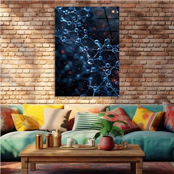 Dikey Sanat Temalı Cam Tablo 551