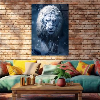 Dikey Doğa Temalı Cam Tablo 380