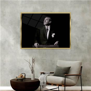Aluminum-Framed National-Themed Tempered Glass Wall Art 011