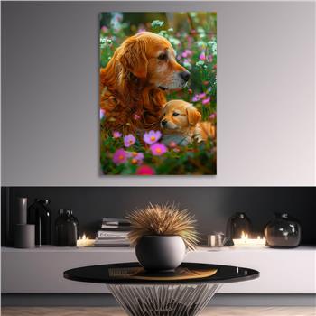 Dikey Doğa Temalı Cam Tablo 444