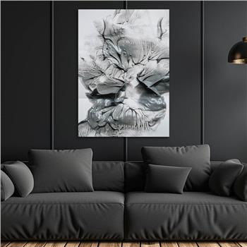 Dikey Sanat Temalı Cam Tablo 575