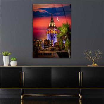 Dikey Doğa Temalı Cam Tablo 231