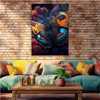 Dikey Sanat Temalı Cam Tablo 427