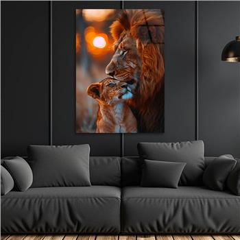 Dikey Doğa Temalı Cam Tablo 312