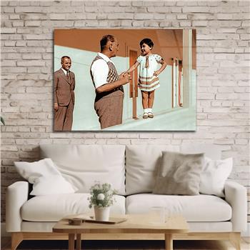 Yatay Vatan Temalı Cam Tablo 153