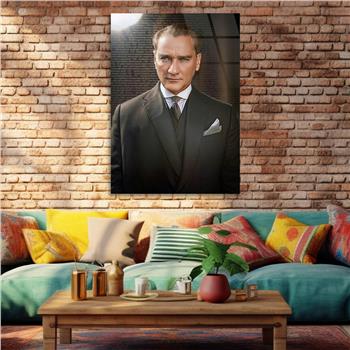 Dikey VatanTemalı Cam Tablo 204