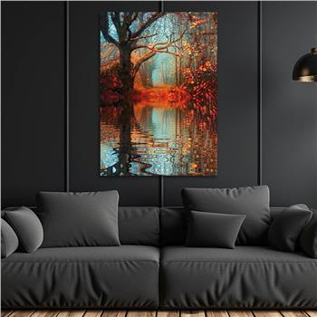 Kunst Thema auf bedrucktem Glas