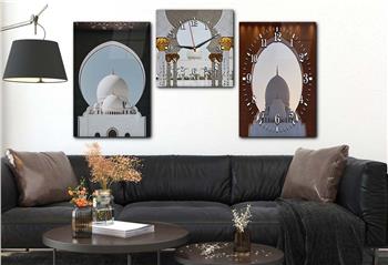 Ensemble de Tableaux et d’horloge 2 pièce sur le thème religieux