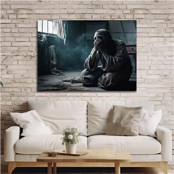 Kunst Thema auf bedrucktem Glas 555