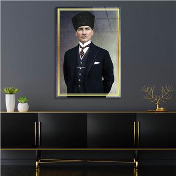 Dikey VatanTemalı Cam Tablo 286