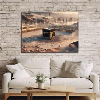 Yatay Dini Temalı Cam Tablo 198