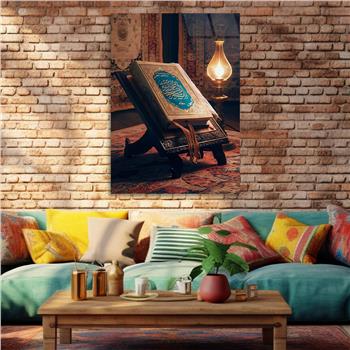 Dikey Dini Temalı Cam Tablo 272