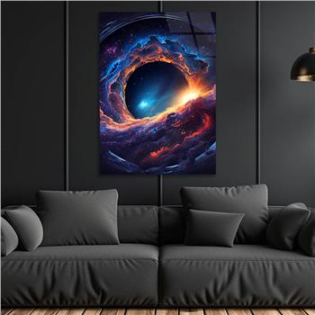 Dikey Sanat Temalı Cam Tablo 524