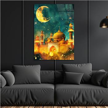 Dikey Dini Temalı Cam Tablo 288