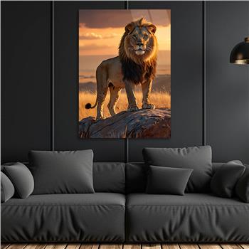 Dikey Doğa Temalı Cam Tablo 341