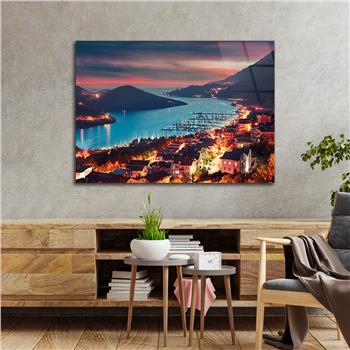 Thema Natur auf bedrucktem Glas