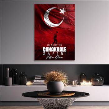 Dikey VatanTemalı Cam Tablo 153