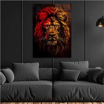 Dikey Doğa Temalı Cam Tablo 300