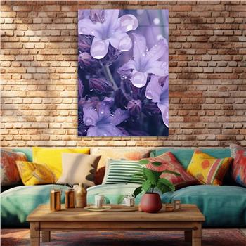 Dikey Sanat Temalı Cam Tablo 416