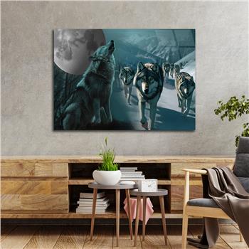 Yatay Vatan Temalı Cam Tablo 169