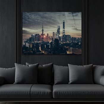 Kunst Thema auf bedrucktem Glas