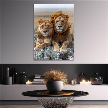 Dikey Doğa Temalı Cam Tablo 299