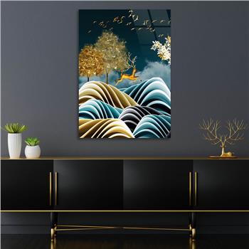 Kunst Thema auf bedrucktem Glas