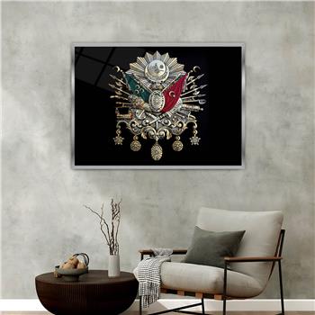 Aluminum-Framed National-Themed Tempered Glass Wall Art 023