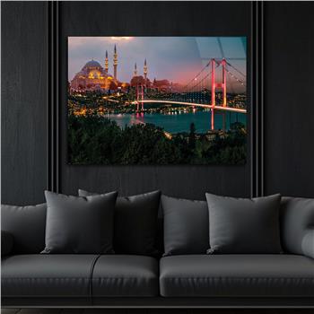 Religiöses Thema auf bedrucktem Glas