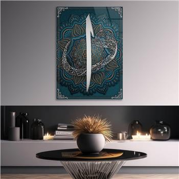 Dikey Dini Temalı Cam Tablo 306