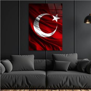 Dikey VatanTemalı Cam Tablo 148