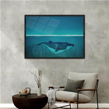 bedrucktes Glas mit Aluminiumrahmen und Kunst Themen 