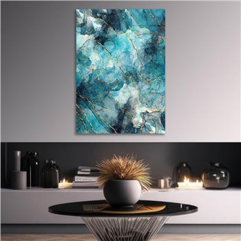 Dikey Sanat Temalı Cam Tablo 507